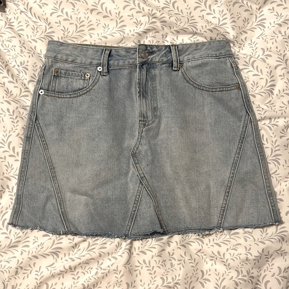 Denim Skirt White Fox Boutique